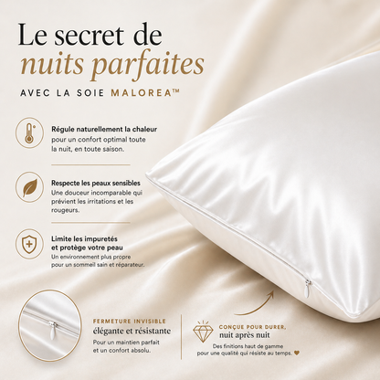 Taie d'oreiller en soie | Malorea™